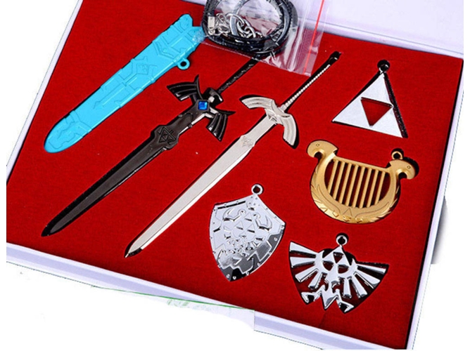 Figura EASTVAPS Conjunto de llavero con collar de eslabones de The Legend of Zelda