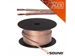 Cable para altavoces paralelo transparente VSOUND de 2 x 1,50 mm