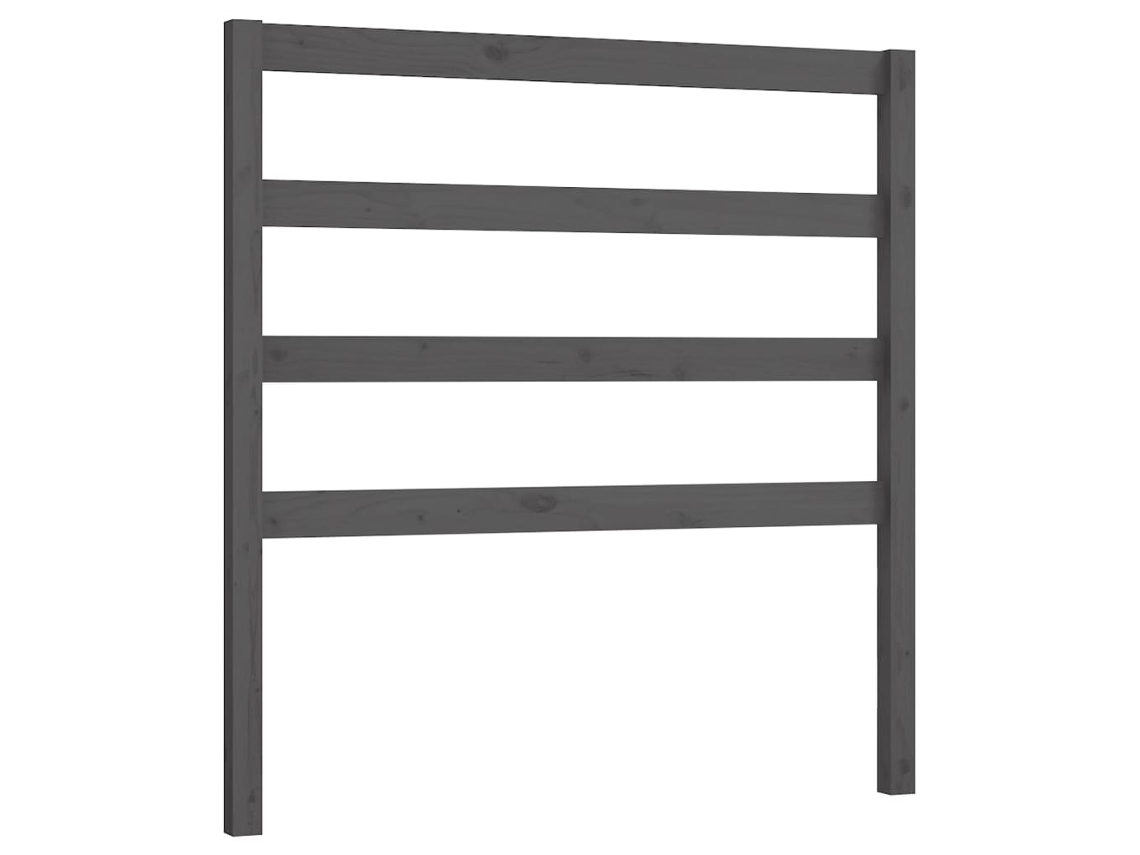 Cabecero de cama 81x4x100 cm Pino macizo Gris MAISON EXCLUSIVE