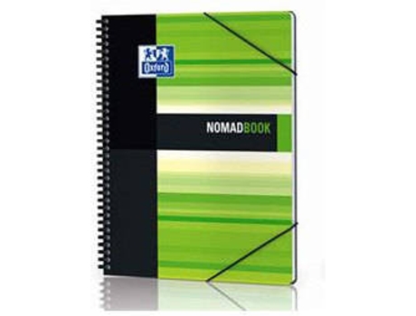Cuaderno de Espiral OXFORD Negro/Verde (A4 - Cuadriculado - 80 Hojas)