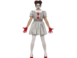 Disfraz de Mujer GUIRCA Payaso Blanco Demoníaco (S = 36/38)
