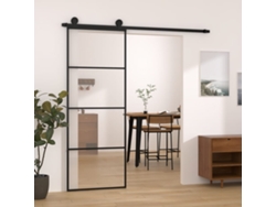 Puerta corrediza | Puerta corredera con herrajes, 76 x 205 cm, ESG, vidrio/aluminio, WSD167666, Lovely Home