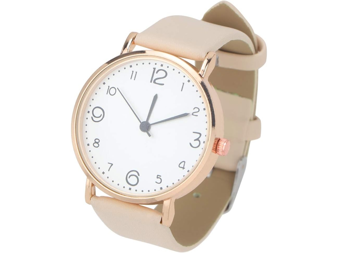 Reloj Cuarzo Mujer Correa Cómoda Pantalla Analógica Sencilla Ideal Trabajo Fiestas Cumpleaños