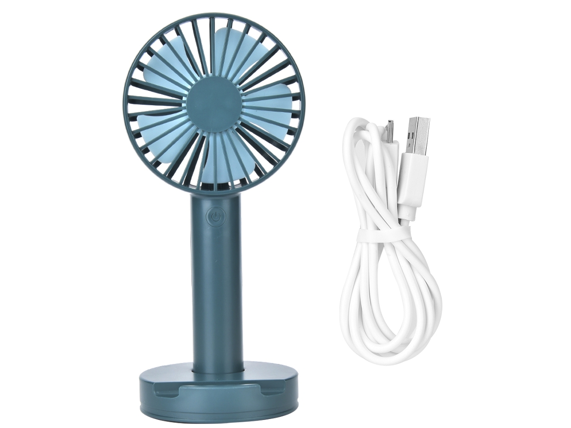 Mini ventilador portátil USB silencioso para viajes y acampadas - Verde