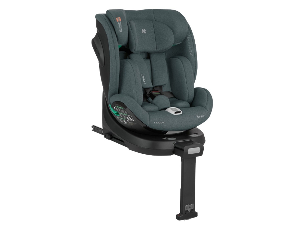 Silla de coche KIKKABOO 40-150 cm i-Twist i-SIZE Verde Militar