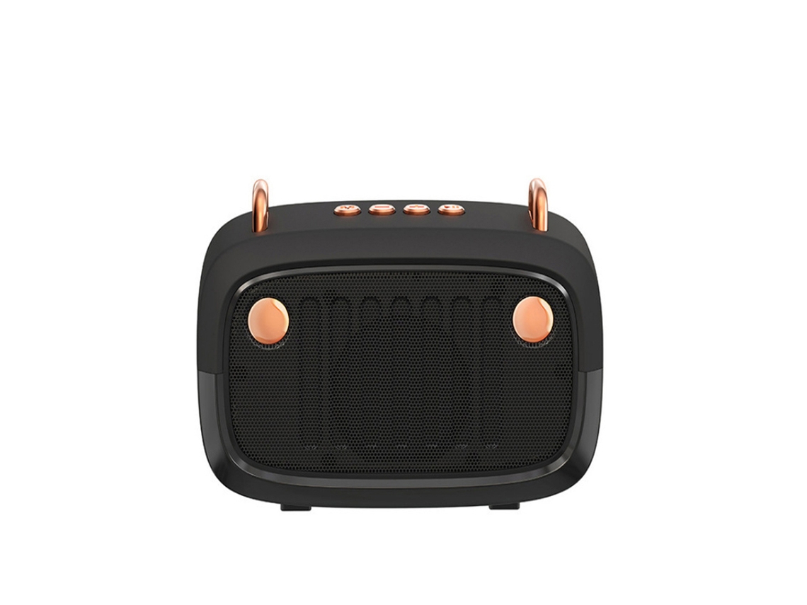 (negro) Nuevo Altavoz Bluetooth Portátil Bs32d Con Diseño Creativo De Dibujos Animados