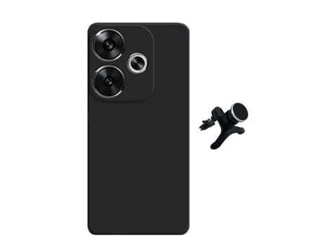 Funda Proteção Traseira Compativel para Xiaomi Xiaomi Poco F6 GIFT4ME Silicona Negro
