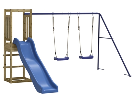 Parque Infantil De Exterior VIDAXL Marrón Madera