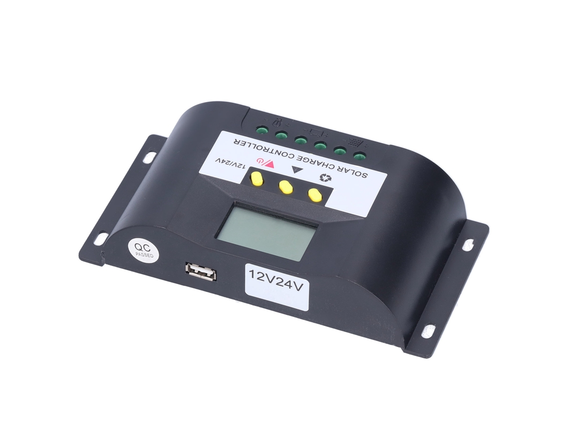2026dz-controlador De Carga Solar Inteligente Con Temporizador Ajustable Y Pantalla Lcd Para Cargas Cc 20a