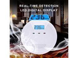 Detector De Monóxido De Carbono Con Pantalla Lcd, Funciona Con Pilas Y Cuenta Con Alarma Sonora Y Visual Para Uso Doméstico Y Hotelero.