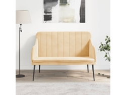 Lovely Home Banco 110X76X80 Cm Terciopelo Color Crema