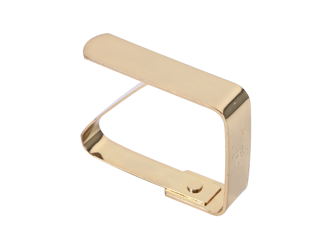 Pinzas Para Manteles De Acero Inoxidable Dorado Duradero Para Picnics, Fiestas Y Uso Doméstico.