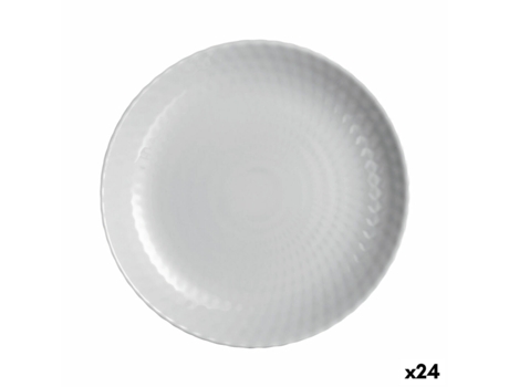 Plato de Postre LUMINARC Pampille Granit (Gris - Vidrio - 24 Unidades)