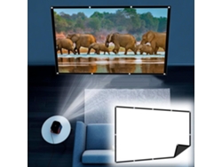 Pantalla De Proyector De 60 A 200 Pulgadas, Pantalla Plegable, Resistente Al Agua Y Engrosada, Pantalla De