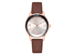 Reloj De Cuarzo Para Mujer Con Correa De Pu Y Esfera Con Números Arábigos