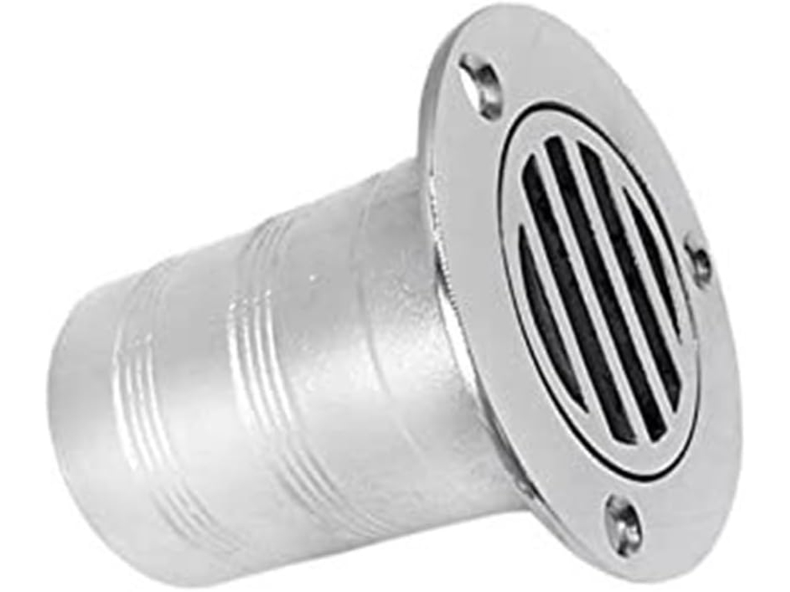 Desagüe solar SFUSHOS de acero inoxidable 316, de 2 pulgadas con tapa abierta, para barcos y yates.