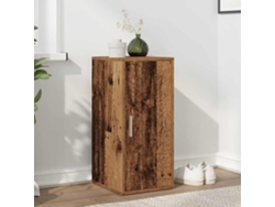 Maison Exclusive - Mueble Zapatero Madera De Ingeniería Envejecida 32x35x70 Cm