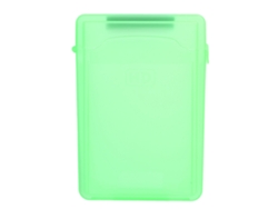 Caja De Protección Para Disco Duro De 3.5 Pulgadas Hdd/ssd Resistente A Impactos, Antistática, Case Transparente Verde De Abs