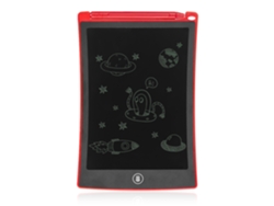 Tableta de escritura LCD portátil de 8,5 pulgadas, 14 x 0,6 x 22 cm, color rojo