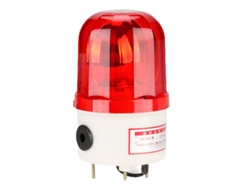 Luz De Advertencia Led Giratoria De 90 Db Con Sonido, Resistente Al Agua Y Al Polvo, Alarma De Seguridad, 220 V, Roja.