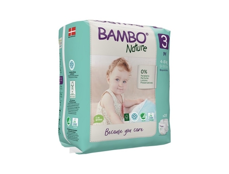 Fraldas BAMBO NATURE (T3 - 4 a 8kg - 52 un)