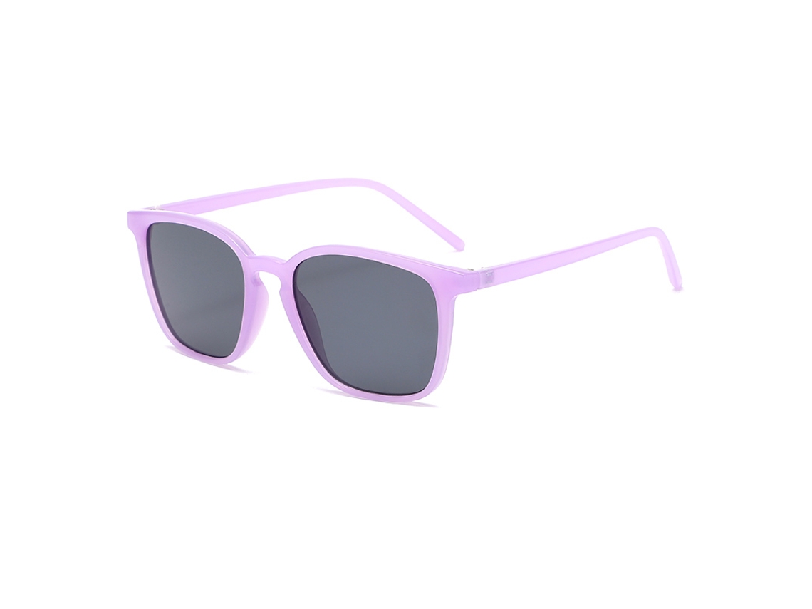 Gafas de ciclismo unisex cuadradas con degradado gris, estilo retro de los años 2000 y protección UV400 MDUG (morado y negro)