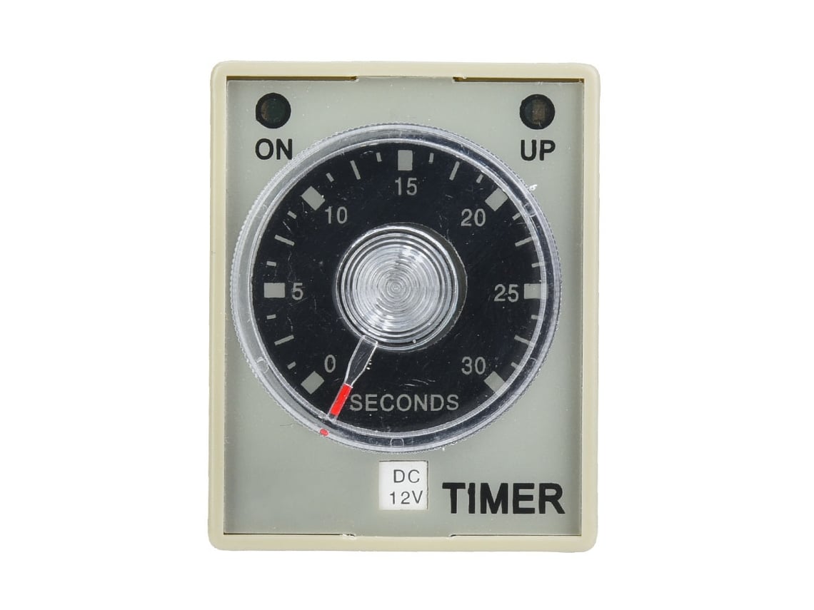 Veloriskku-relé De Tiempo 30s 8 Pins Timer 35mm Din Rail Para Automatização Sistema Industrial Dc12v