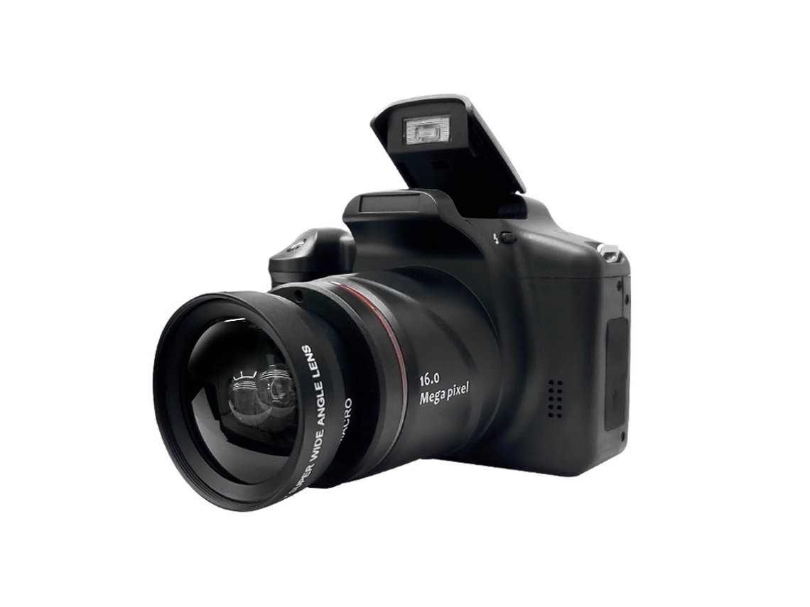 Cámara de vídeo DSLR con zoom digital MDUG de 16 megapíxeles (negra)