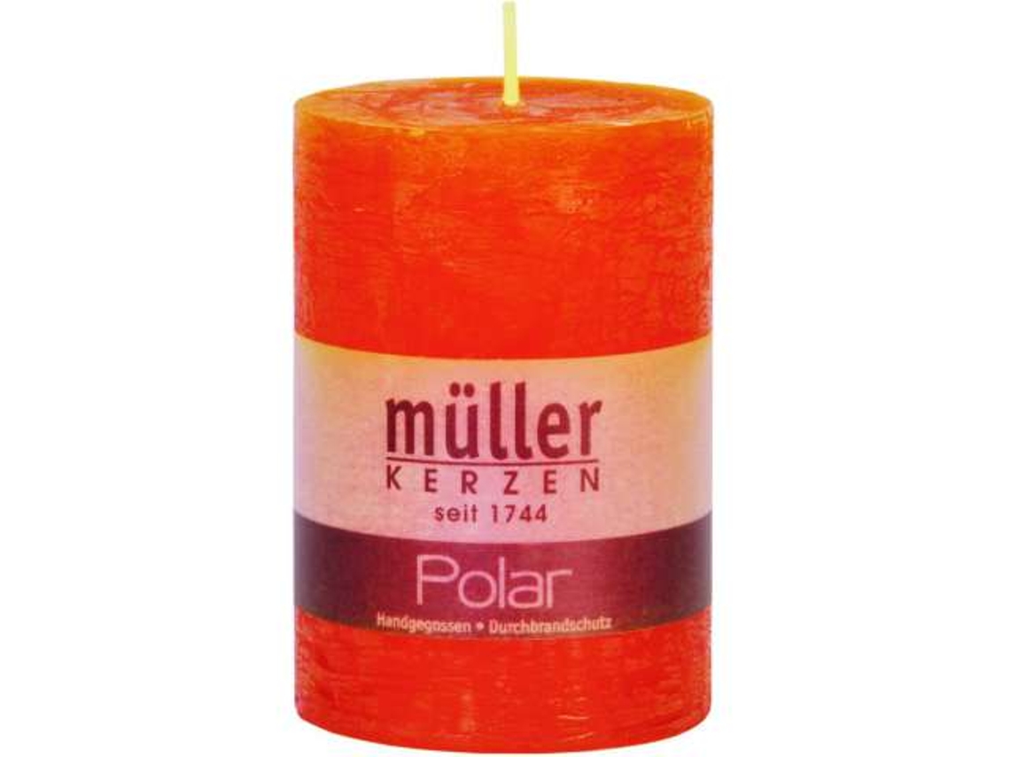 Vela Taco Rustica Müller 90/58Mm Naranja
