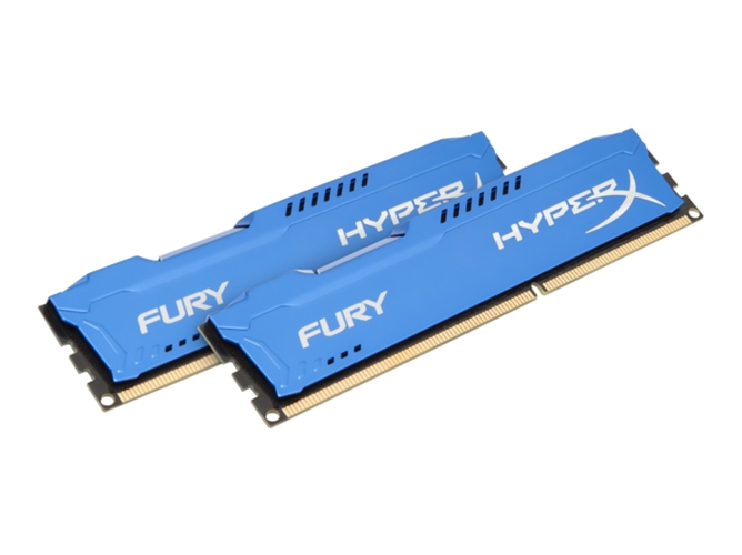 Memoria RAM DDR3 HYPERX Fury (2 x 8 GB - 1600 MHz - CL 10 - Azul)