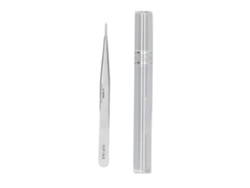 Pinzas De Acero Inoxidable Con Punta Recta Para Depilación De Pestañas, Cabello, Belleza Y Uñas.