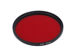 Filtro De Lente Rojo Completo Para Cámara, Filtro Óptico De Vidrio Rojo Con Rosca, Filtro De Color Rojo Completo