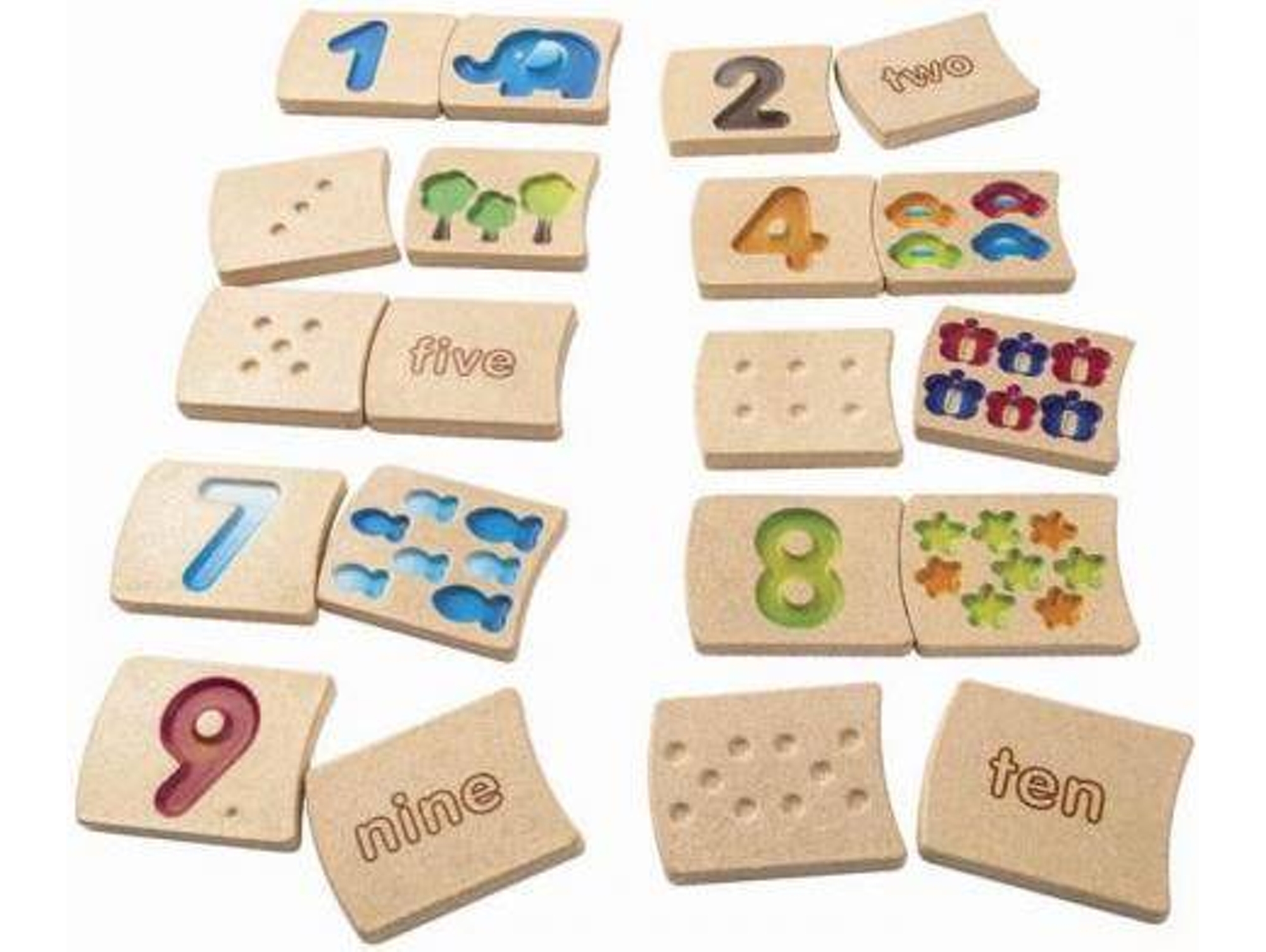 Números 1 - 10 II PLAN TOYS Madera
