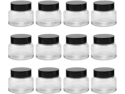 Juego De 12 Tarros Vacíos Para Crema Facial, Estuches De Viaje Para Cosméticos, Tarros Pequeños