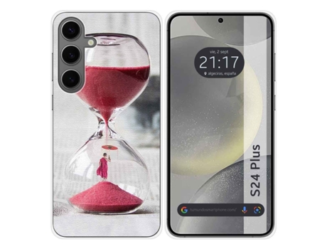 Funda Silicona para Samsung Galaxy S24 Plus 5G diseño Reloj Dibujos TUMUNDOSMARTPHONE