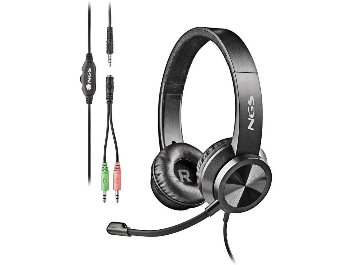Auriculares para juegos NGS MSX 11 Pro (Micrófono - Negro)