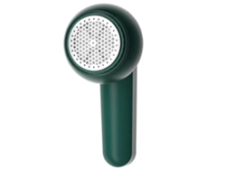 Quitapelusas eléctrico recargable para ropa y telas, con conexión USB, color verde. Rosewell
