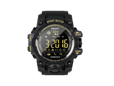 Smartwatch Ex16S Impermeable Bluetooth Masculino Muñeca Podómetro Negro