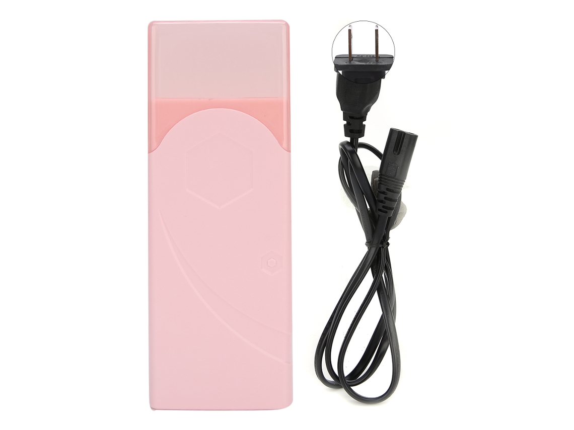 Calentador De Cera Para Depilación Portátil 100g Máquina Depiladora Para Manos Pies Piernas Rosa 110v Plug Ee.uu.