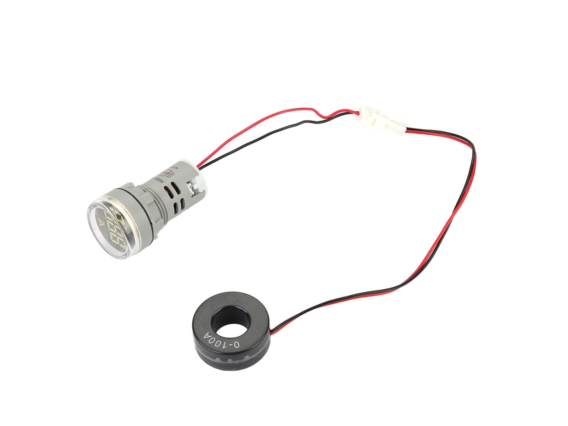 Ammetre Digital Ca 0-100a Indicador De Corrente Com Luz Led Branca