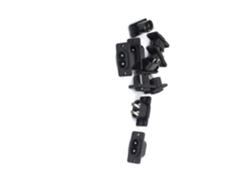 Adaptador De Corriente Iec320 C8 De 2 Terminales, 10 Ac250 V/10 A - Base De Entrada