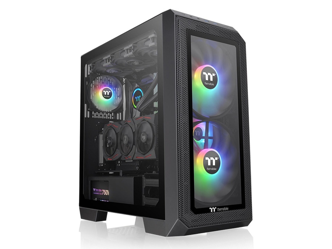 Caja Semitorre Atx TT THERMALTAKE View 300 Mx Argb Negro Atx