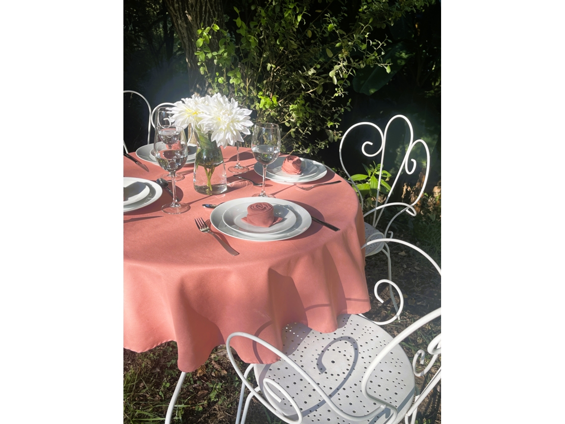 Mantel Redondo ILMH BY I LOVE MY HOME 150cm - Salmón Liso