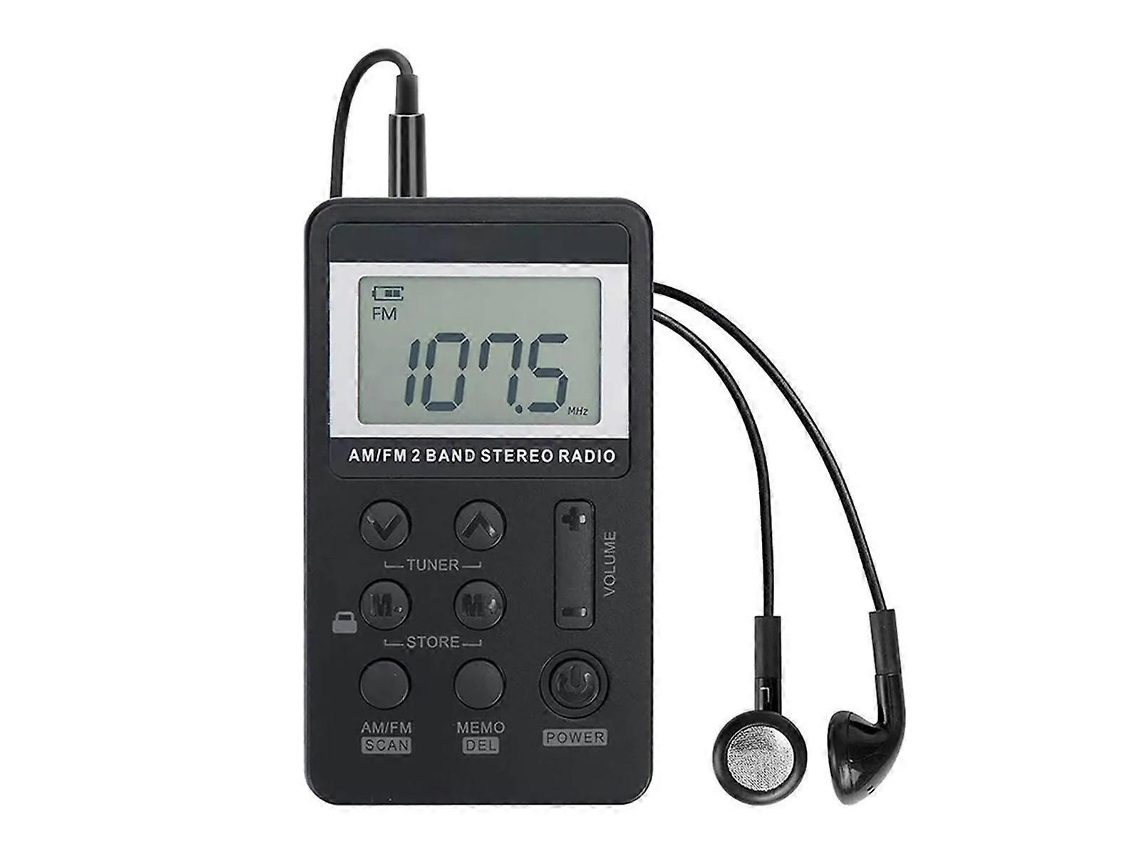 Rádio Portátil Fm/am Estéreo De Banda Dupla, Mini Receptor De Rádio Digital