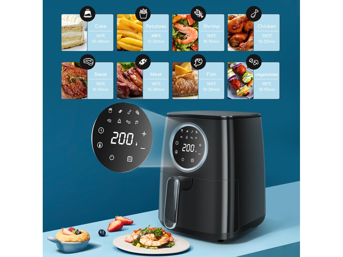 Freidora sin Aceite AIGOSTAR 213749 (9.8 kg - Negro)