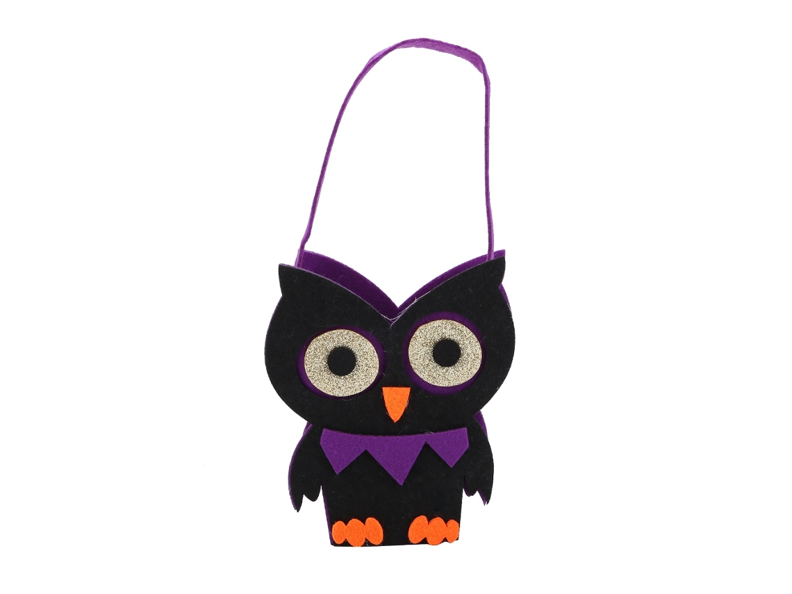 Bolsa de Halloween con texto para regalo - Búho