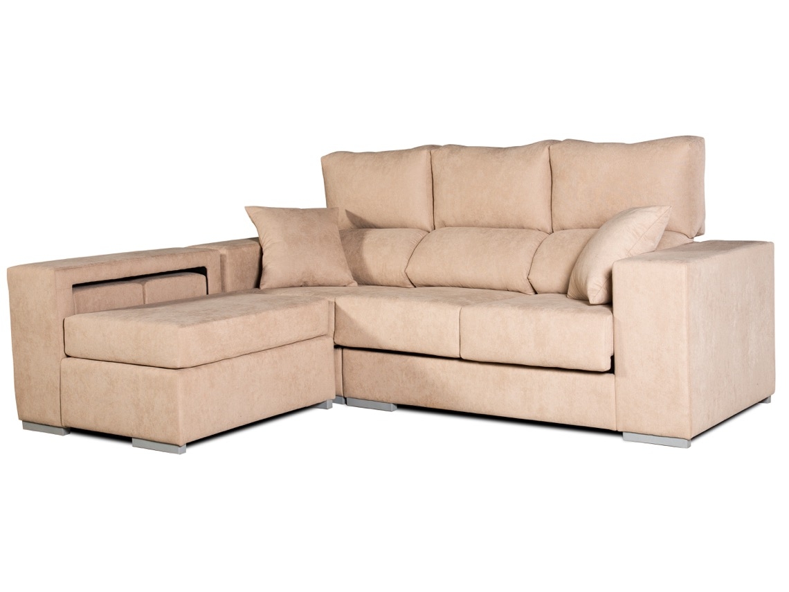 Chaise longue MATRIS Marbella Izquierda (Beige - Tejido - 225x100 cm)