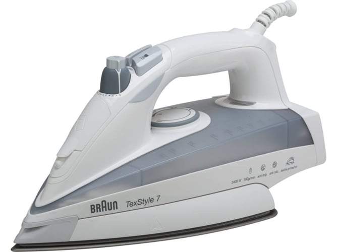Plancha de Vapor BRAUN TS735TP TexStyle 7 (Chorro Vapor: 180g/min - Suela: Eloxal)