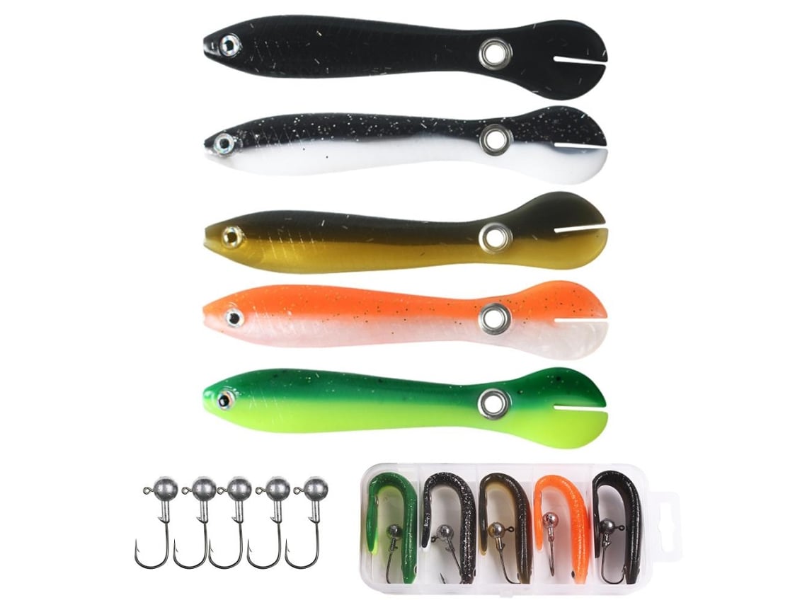 Danu26-lures De Pesca 10cm Imitación De Loach Bait Suave Saltwater Freshwater Bass Swimbait