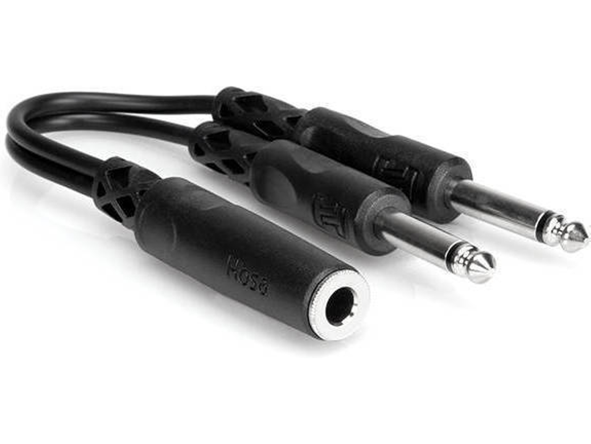 Cable de Audio HOSA TECHNOLOGY (Jack 6.3mm - Jack 6.3mm - 15 cm - Negro)